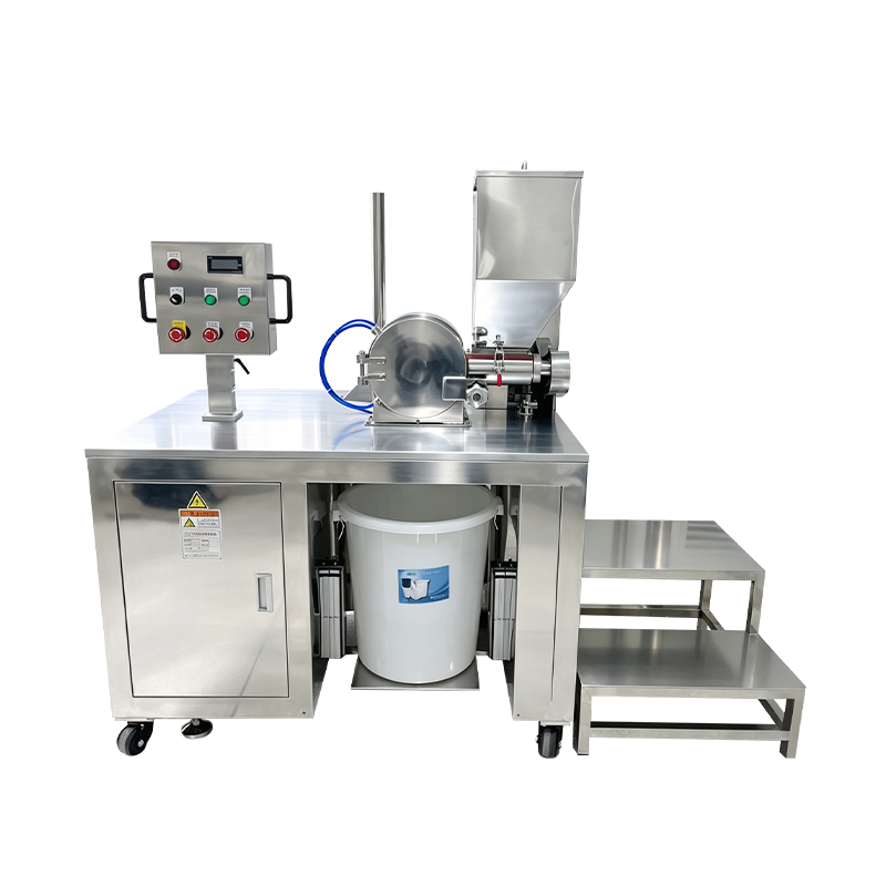 Industriële superfijne cosmetische poedervergruizermachine met schroeftoevoer Industriële superfijne cosmetische poedervergruizermachine met schroeftoevoer