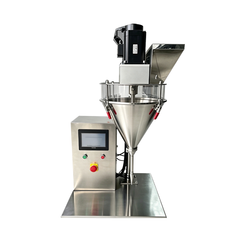 Halfautomatische vijzelpoedervulmachine voor cosmetisch los poeder Halfautomatische vijzelpoedervulmachine voor cosmetisch los poeder
