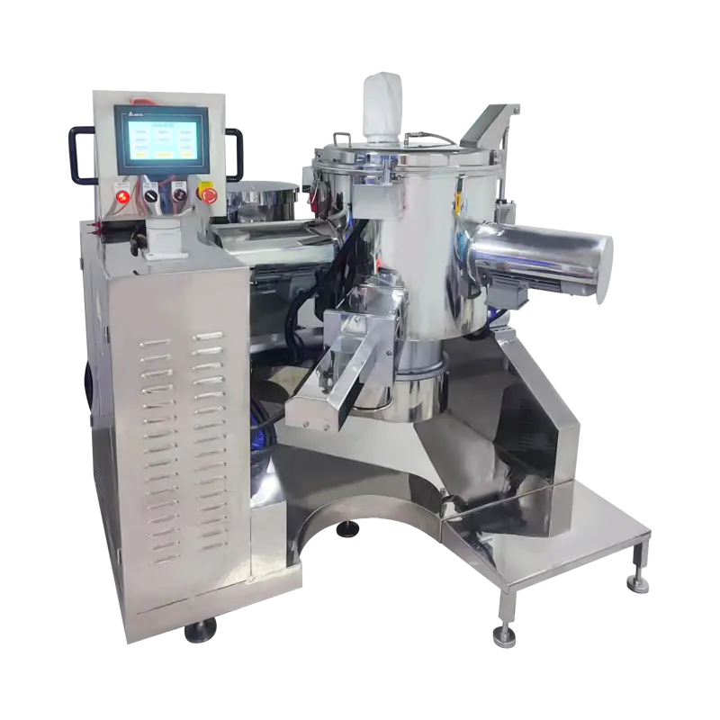 100L Triple-Chopper hogesnelheidspoedermixermachine met oliesproeisysteem